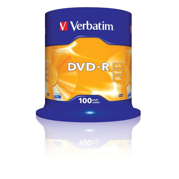 Verbatim DVD-R 16x cake 100